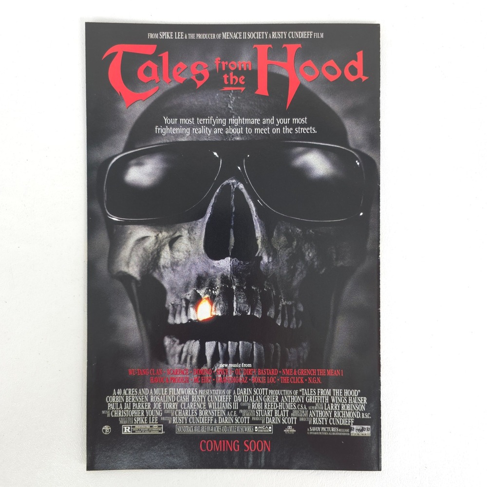 Tales from the Hood Horror Movie Promo Print Ad Vintage Collectible Poster 1990s
